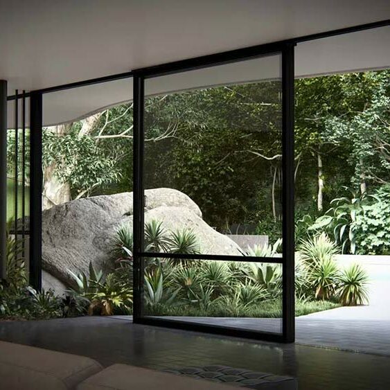 Projet Lumion 2023 Casa Das Canoas - Vue sur le jardin