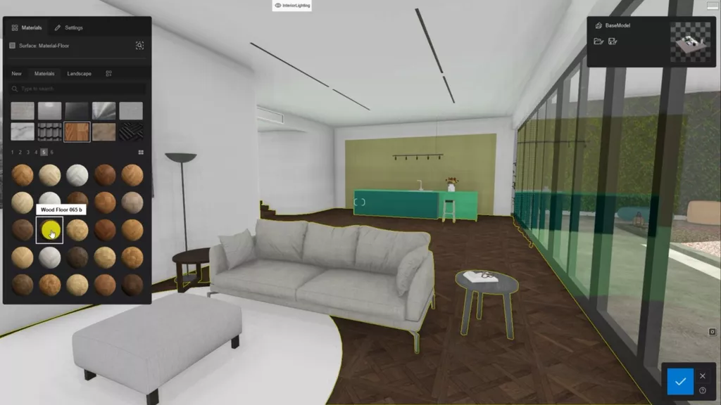 Choix-materiaux-visualisation-rendu-interne-Lumion