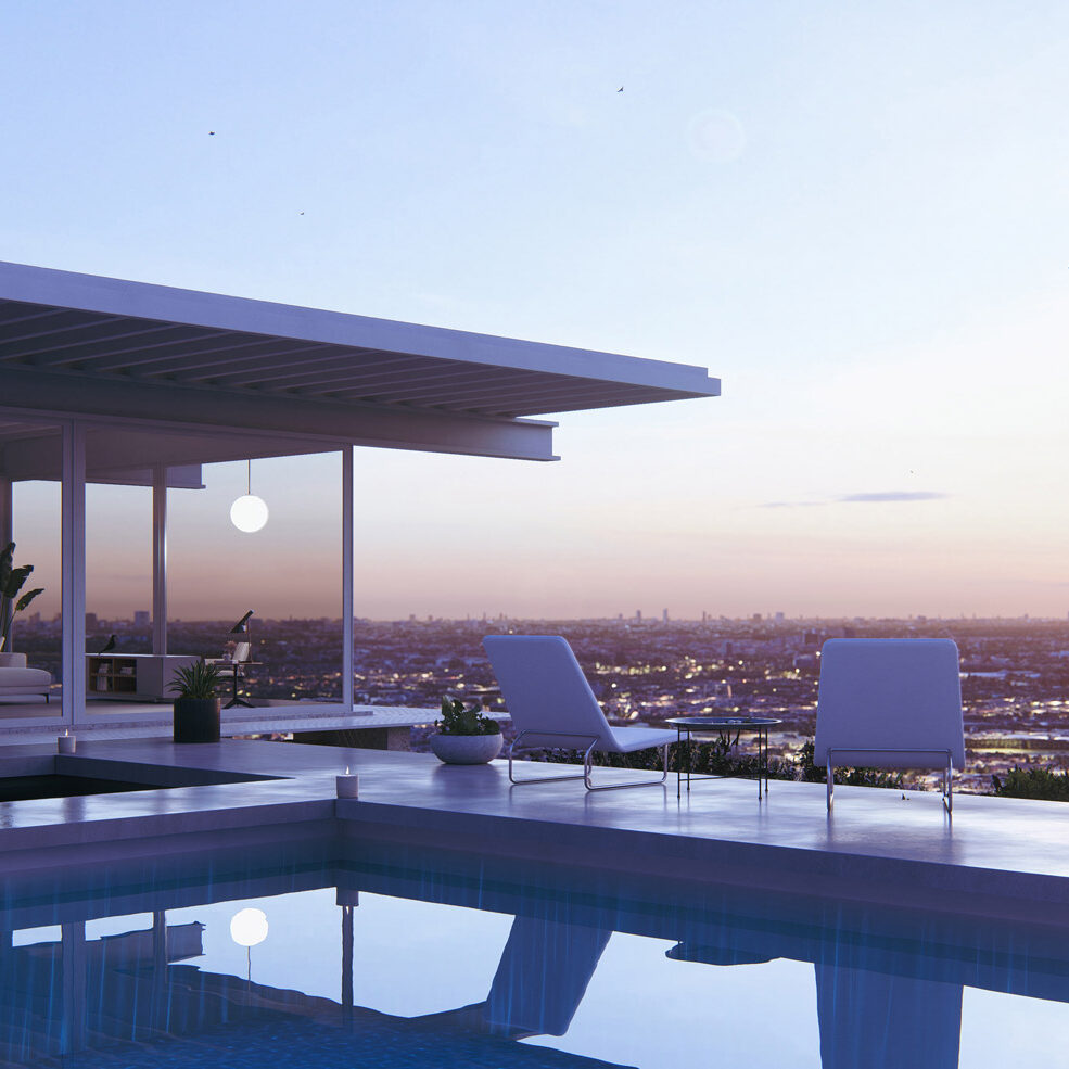 Lumion-2023-3-Stahl-house-LUT-rendu-style-prédéfinis-aube