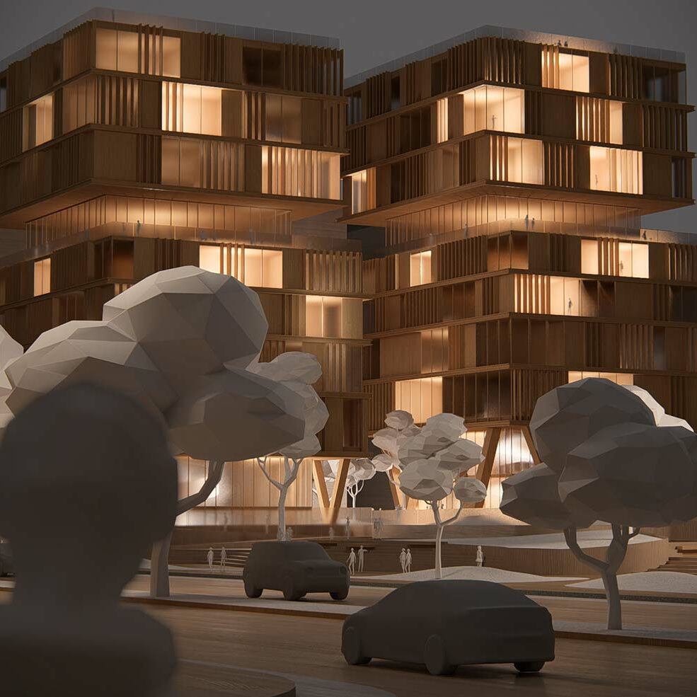 Lumion-2023-3-origami-rendu-architecture-arbres-vehicules