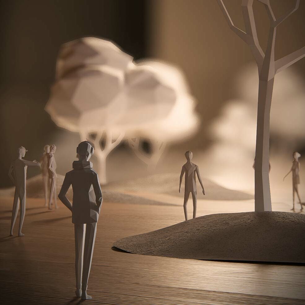 Lumion-2023-3-origami-zoom-arbres-personnages-rendu