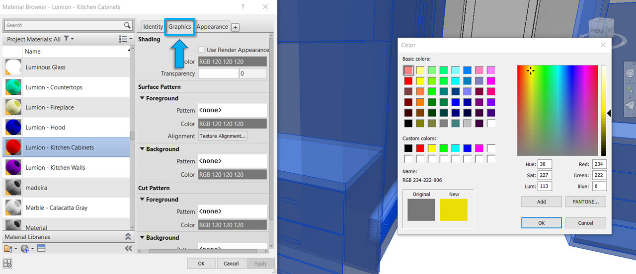 Surface-materiau-Revit-Lumion