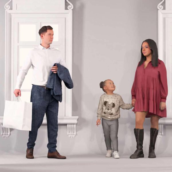 Personnage-bibliotheque-objets-Lumion-shopping-retrospective-2023