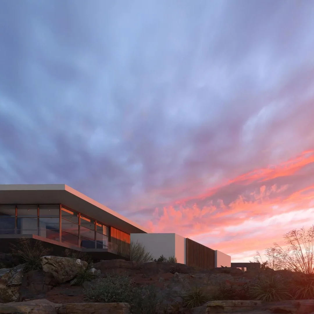 Rendu-exterieur-Lumion-maison-architecte-sunset