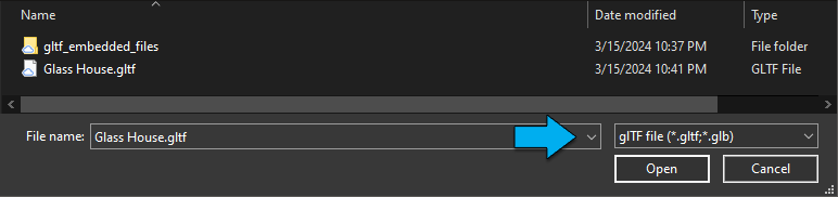 Importation-nouveau-modele-GLTF