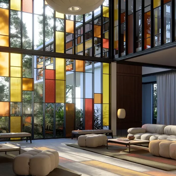 Verre-ray-tracing-Lumion-2024-ombres-colorees