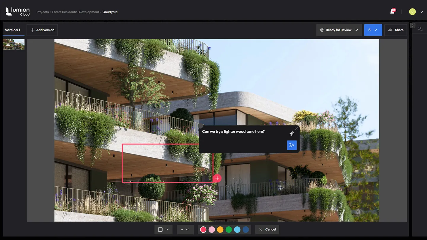 Clients-commentaires-directement-visuels-Lumion-cloud